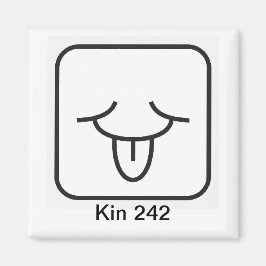 Tzolkin Vento Branco Kin 242 Magneet