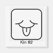 Tzolkin Vento Branco Kin 82 Magneet (Voorkant)