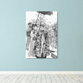 Tz'u Hsi (1835-1908) Empress Dowager of China, c.1 Canvas Afdruk (Insitu (Houten vloer))