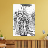 Tz'u Hsi (1835-1908) Empress Dowager of China, c.1 Canvas Afdruk (Insitu (Woonkamer))