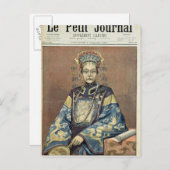 Tz'U-Hsi Empress Dowager van China Briefkaart (Voorkant / Achterkant)