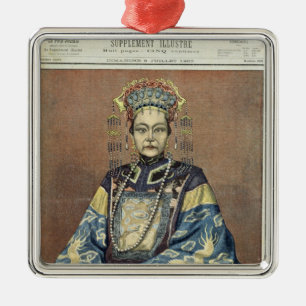 Tz'U-Hsi Empress Dowager van China Metalen Ornament