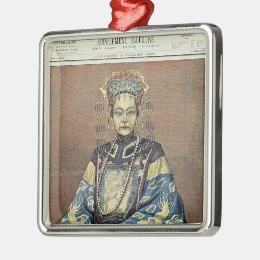 Tz'U-Hsi Empress Dowager van China Metalen Ornament (Links)