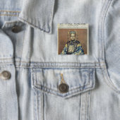 Tz'U-Hsi Empress Dowager van China Vierkante Button 5,1 Cm (In situ)
