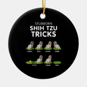 Tzu Lover  Funny Shih Tzu Trick Dog Love Keramisch Ornament