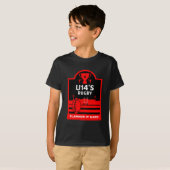 U14 Junior Rugby-spelers T-Shirt (Voorkant volledig)