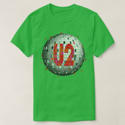 U2 Disco Ball Red T-shirt (Design voorkant)