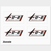 U2 Dragon Lady spionage Rechthoekige Sticker (Vel)