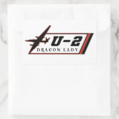 U2 Dragon Lady spionage Rechthoekige Sticker (Tas)