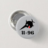 U96 Zwaardvis Knop Ronde Button 3,2 Cm (Voorkant /achterkant)