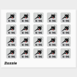 U96 Zwaardvisstickers Vierkante Sticker