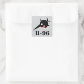 U96 Zwaardvisstickers Vierkante Sticker (Tas)
