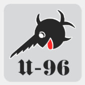U96 Zwaardvisstickers Vierkante Sticker (Voorkant)