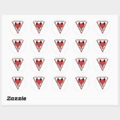 U-255 Grinning Fox Ronde Sticker (Vel)