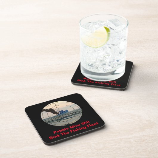 U-29 - Stop met pekelmijn Drankjes Onderzetter (Rechterzijde)