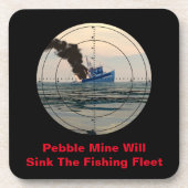 U-29 - Stop met pekelmijn Drankjes Onderzetter (Voorkant)