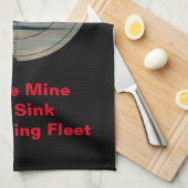 U-29 - Stop met pekelmijn Theedoek (Quarter Fold)