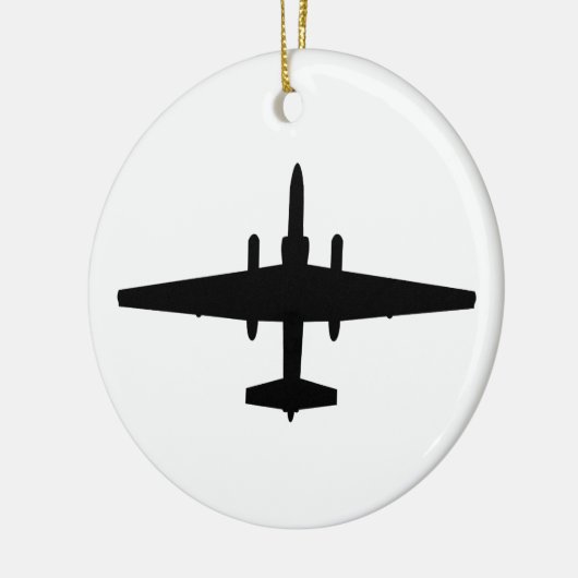 U-2 Dragon Lady Keramisch Ornament (Links)