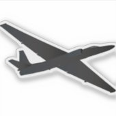 U-2 Dragon Lady Reconnaissance Vliegtuig Sticker (Voorkant)