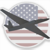 U-2 Dragon Lady Reconnaissance Vliegtuig Sticker (Voorkant)