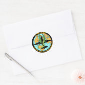 U-2 Dragon Lady Ronde Sticker (Envelop)