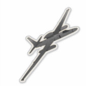U-2 Dragon Lady, Verkennings Vliegtuig Sticker (Voorkant)