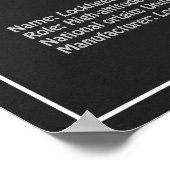 U-2 Dragon Lady - Vliegtuig Blauwdruk Plannen PD Poster (Hoek)