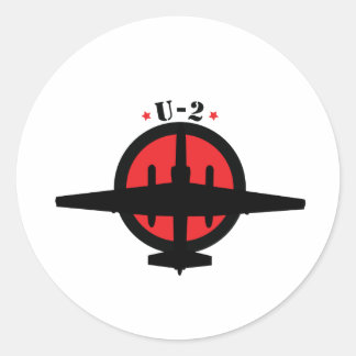 U-2 Dragonlady Ronde Sticker