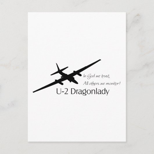 U-2 In God vertrouwen wij, alle anderen die wij co Briefkaart (Voorkant)