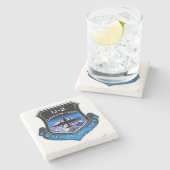 U-2 spionagevlak stenen onderzetter (Zijkant)