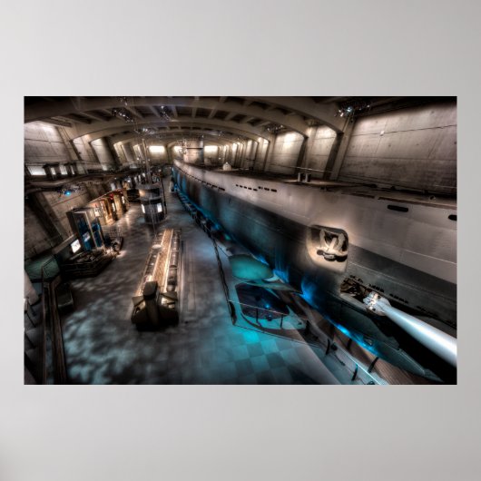 U-505 DUITSE U-BOAT SUBMARINE POSTER (Voorkant)