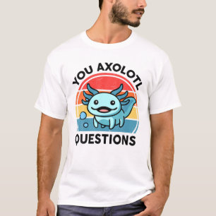 U Axolotl vraagt Kinder jongeren naar blauwe as T-shirt