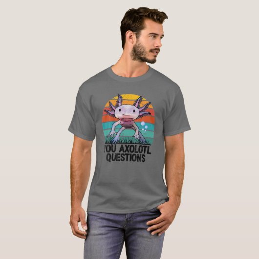 U Axolotl vraagt zich af in het jongerendrong Cute T-shirt (Voorkant volledig)