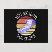 U axolotl vragen briefkaart (Voorkant)