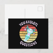 U axolotl vragen briefkaart (Voorkant / Achterkant)