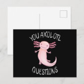U axolotl vragen briefkaart (Voorkant / Achterkant)