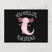 U axolotl vragen briefkaart (Voorkant)
