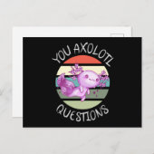 U axolotl vragen briefkaart (Voorkant / Achterkant)