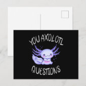 U axolotl vragen briefkaart (Voorkant / Achterkant)