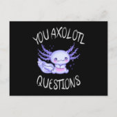 U axolotl vragen briefkaart (Voorkant)
