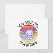 U axolotl vragen briefkaart (Voorkant / Achterkant)