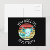 U axolotl vragen briefkaart (Voorkant / Achterkant)