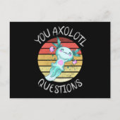 U axolotl vragen briefkaart (Voorkant)