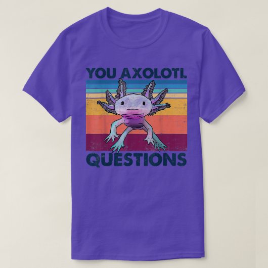 U Axolotl Vragen Cute  Axolotl Kawaii T-shirt (Design voorkant)