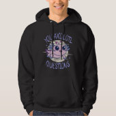 U axolotl vragen hoodie (Voorkant)