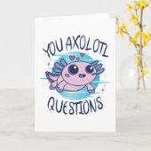 U axolotl vragen kaart (Gele Bloem)
