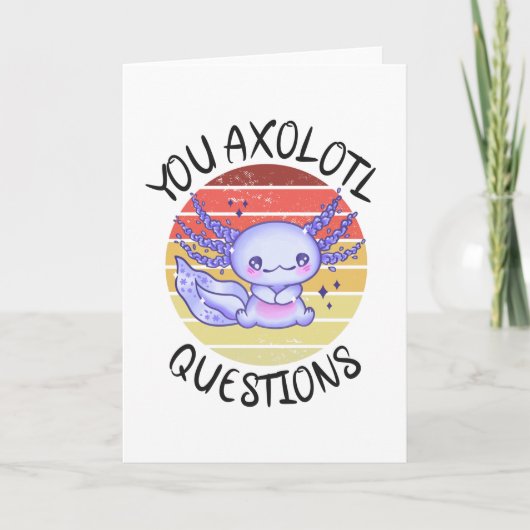 U axolotl vragen kaart (Voorkant)