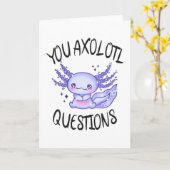 U axolotl vragen kaart (Gele Bloem)
