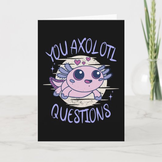 U axolotl vragen kaart (Voorkant)