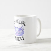 U axolotl vragen koffiemok (Voorkant rechts)